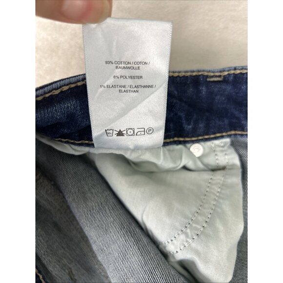 Silver Jeans Allan Mens 34x33 Blue Dark Wash Slim Straight Denim Comfort Stretch - Picture 11 of 11